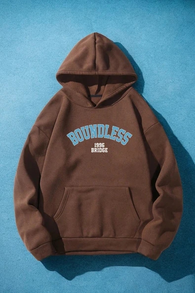 Boundless 1996 Bridge Baskılı Oversize Sweatshirt ürün görseli 1