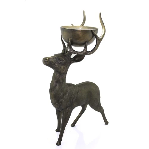 Metal Geyikli Kase 77 Cm - 2
