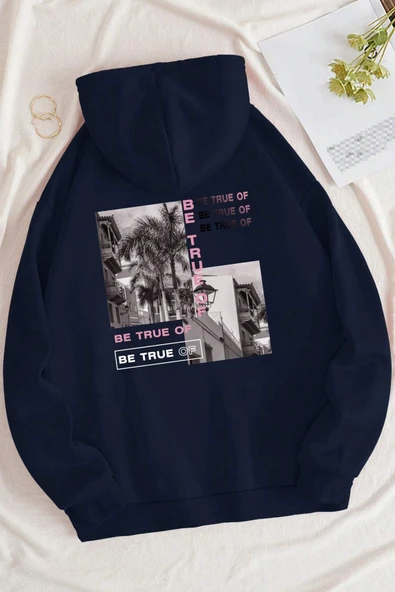 Be True Of  Baskılı Sweatshirt - 9