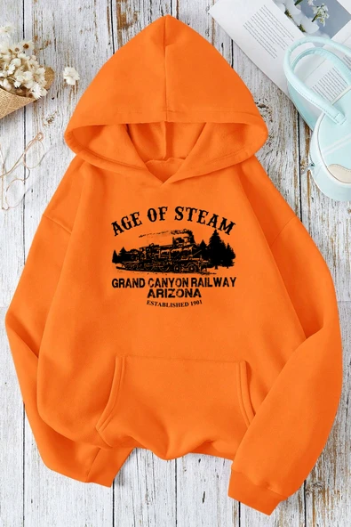 Age Of Steam Baskılı Sweatshirt