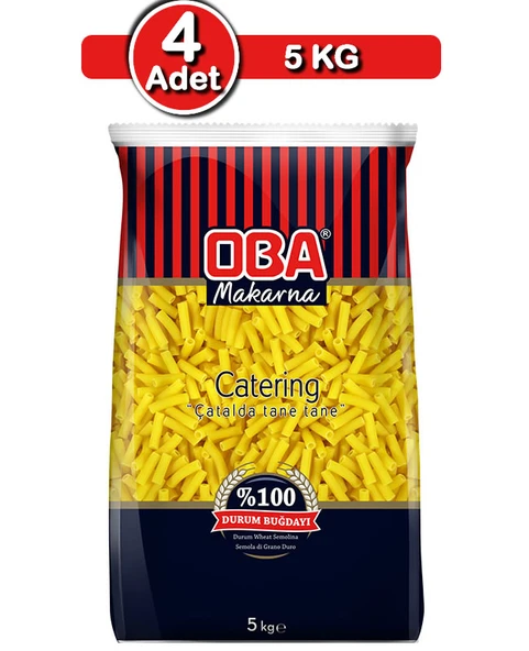 Oba Makarna  Kalın Kesme 5kgX4 Adet