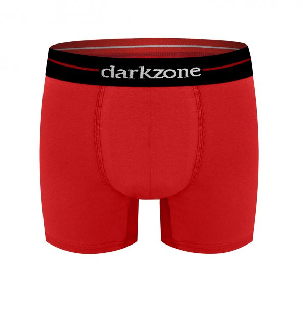 Darkzone Kırmızı Likralı 3'lü Erkek Boxer Set - 4