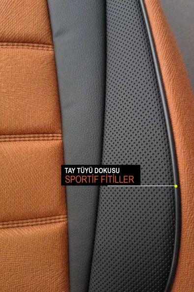 KURRA STORE Dacia Lodgy Allroad 1.5 Dci 110 7 Kisilik 2014 Trend Serisi Tay Tüyü Oto Koltuk Kılıfı TABA - 5