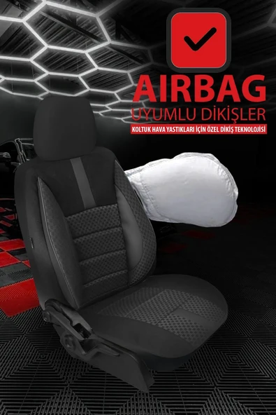 KURRA STORE Renault 11 (b/c37) 1.4 (b/c/s373) (72 Hp) 1985  Trend Serisi Tay Tüyü Oto Koltuk Kılıfı füme - 3