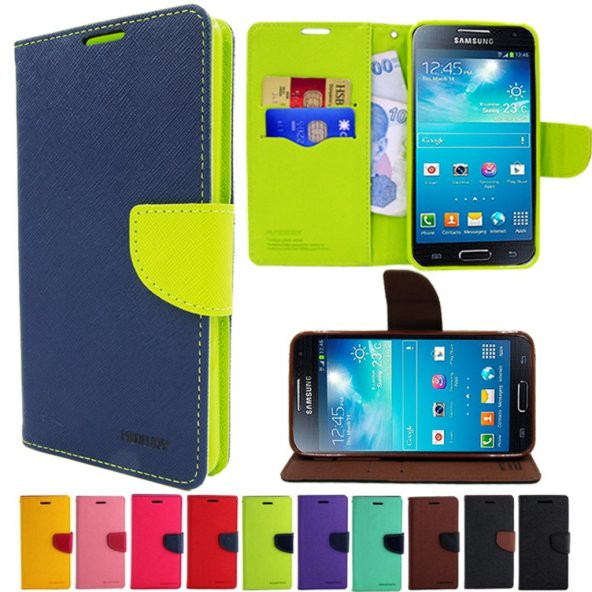 SAMSUNG GALAXY S5 KAPAKLI KILIF SARI RENK - 2
