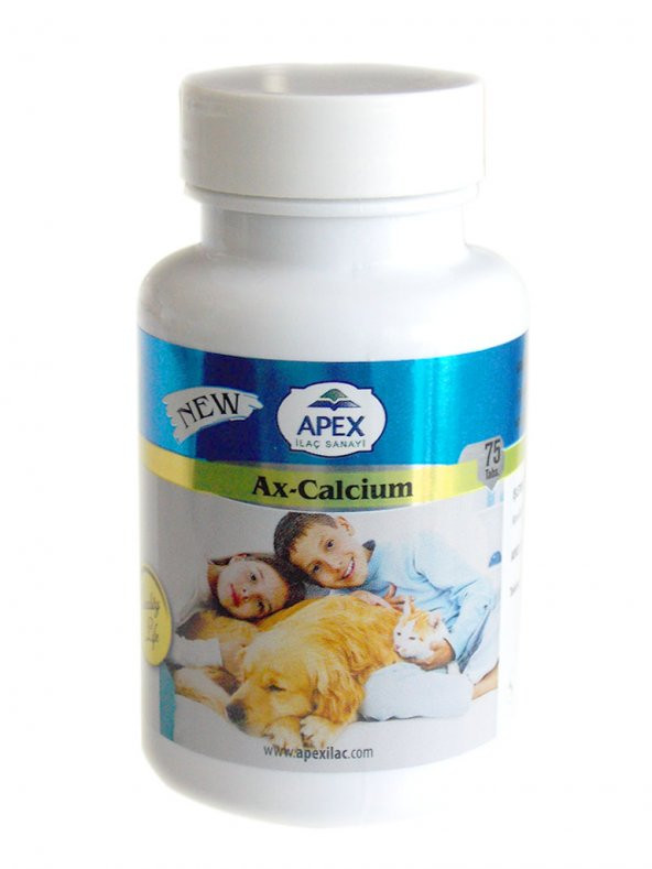 HİLAYS Kedi Kalsiyum Fosfor Katkısı - Ax Calcium 75 Tablet