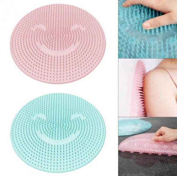 Vantuzlu Banyo Fırçası Masaj Pedi Sırt Masajı - 5