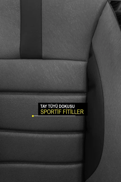 KURRA STORE Opel Monterey B Rs 3.5 V6 24v (215 Hp) 4x4 1999 Trend TAY TÜYÜ Oto Koltuk Kılıfı GRİ - Resim 4