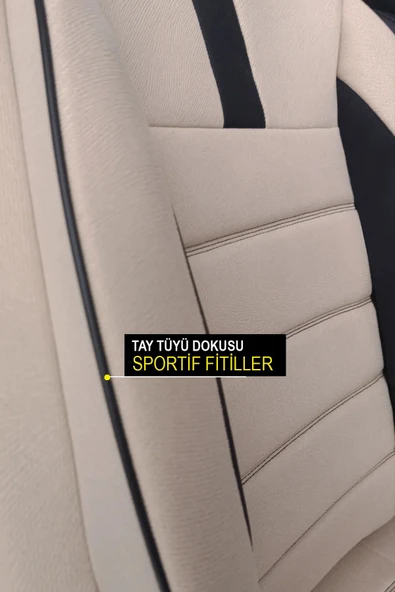 KURRA STORE Lexus Ct 200h 1.8 16v (136 Hp) Hybrid E-cvt 2012 Trend TAY TÜYÜ Oto Koltuk Kılıfı BEJ - Resim 6