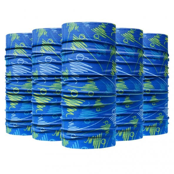 Knmaster Cook Buff Bandana Boyunluk Maske Saç Bandı 5Lİ PAKET