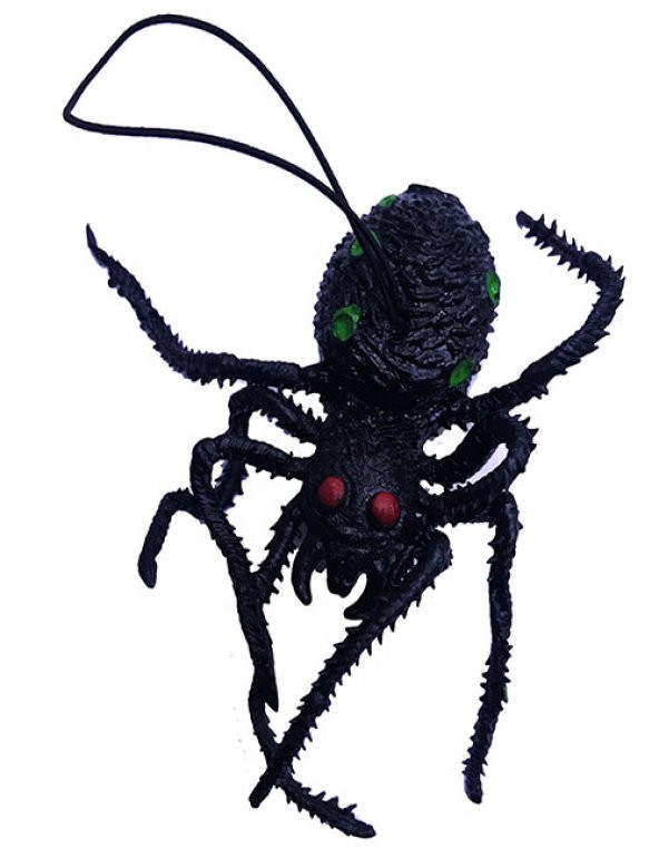 Parti Siyah Renk Tırtıklı Örümcek Tarantula 10 cm - 1