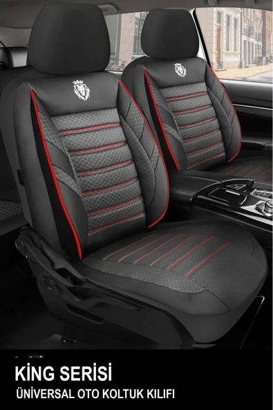 KURRA STORE Maserati Granturismo Sport 4.7 V8 (460 Hp) 2017 Trend JAKAR Oto Koltuk Kılıfı KIRMIZI ürün görseli 1