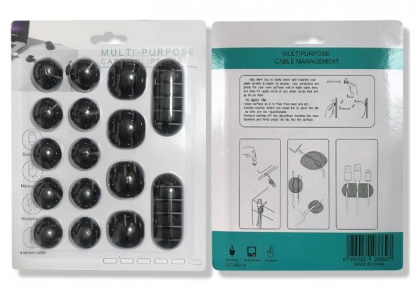 16 Parça Telefon Bilgisayar Kablo Düzenleyici Set - 5