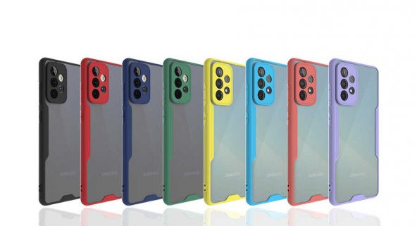 Galaxy A72 Kılıf Zore Parfe Kenarları Pastel Renk Silikon Kılıf - Resim 10