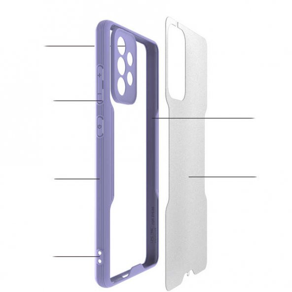 Galaxy A72 Kılıf Zore Parfe Kenarları Pastel Renk Silikon Kılıf - Resim 11