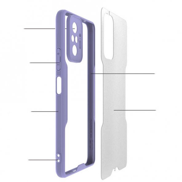 Xiaomi Redmi Note 10 Pro Kılıf Parfe Kenarları Pastel Renk Silikon - 11