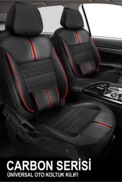 KURRA STORE Chrysler Jeep Renegade 1.6 Multijet Longitude 2015 Trend Carbon Oto Koltuk Kılıfı Kırmızı