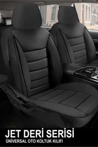 KURRA STORE Citroen C-elysee (phase I 2012) 1.2 Vti (72 Hp) 2013 Trend Serisi  DERİ Oto Koltuk Kılıfı SİYAH