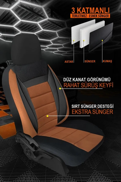 KURRA STORE Citroen C3-xr I (facelift 2019) 1.6 Cvvt (117 Hp) 2019 - Tay Tüyü Oto Koltuk TABA - 2
