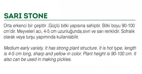 ATA TOHUMU YERLİ TURŞULUK ACI BİBER 100 AD TOHUM - 2