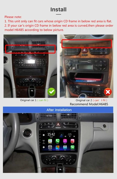 Fimex MERCEDES BENZ C CLK 2002-2004 MULTİMEDYA NAVİGASYON USB KAMERA CARPLAYER - 2