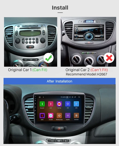 Fimex HYUNDAI İ10 2010-2013 MULTİMEDYA NAVİGASYON USB KAMERA CARPLAYER - 2