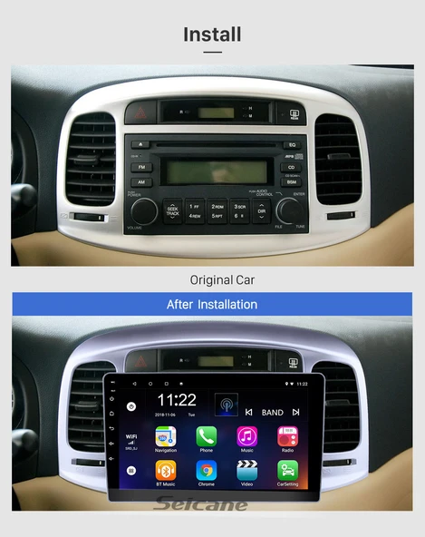 Fimex HYUNDAI ACCENT ERA 2009-2011 MULTİMEDYA NAVİGASYON USB KAMERA CARPLAYER - Resim 2