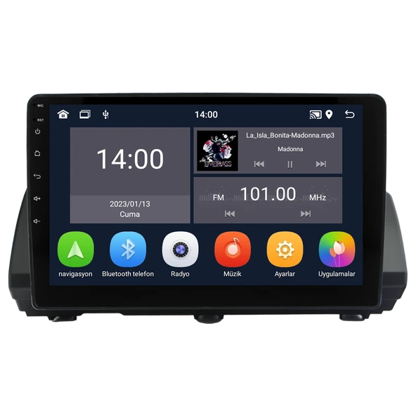 Fimex DACIA SANDERO 2021+ MULTİMEDYA NAVİGASYON USB KAMERA CARPLAYER - Resim 2