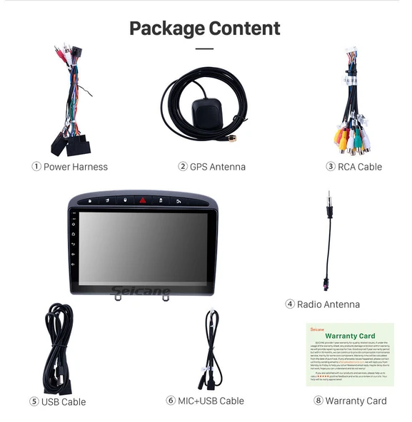 Fimex PEUGEOT 308 2008+ MULTİMEDYA NAVİGASYON USB KAMERA CARPLAYER - Resim 3