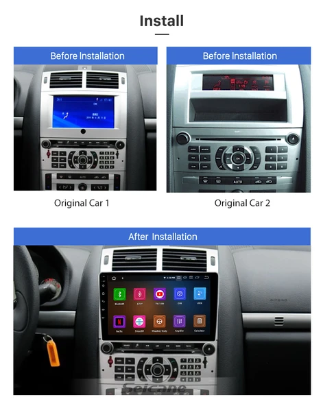 Fimex PEUGEOT 407 2004-2008 MULTİMEDYA NAVİGASYON USB KAMERA CARPLAYER - 2