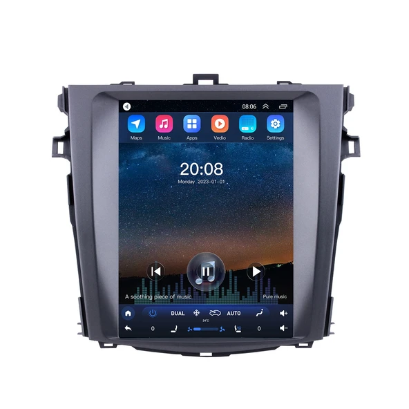 Navigold TOYOTA COROLLA 2007-2014 TESLA MULTİMEDYA NAVİGASYON USB KAMERA CARPLAYER