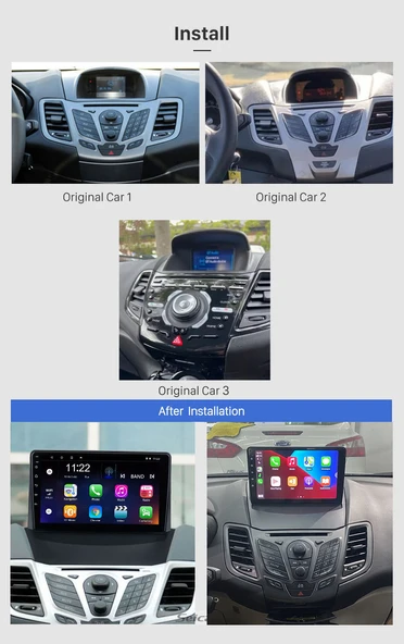 Navigold FORD FIESTA 2013-2014 MULTİMEDYA NAVİGASYON USB KAMERA CARPLAYER - 2