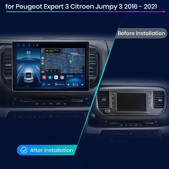 AVGO CITROEN JUMPY/SPACETOURER (2016+) MULTİMEDYA NAVİGASYON USB KAMERA CARPLAYER - 2