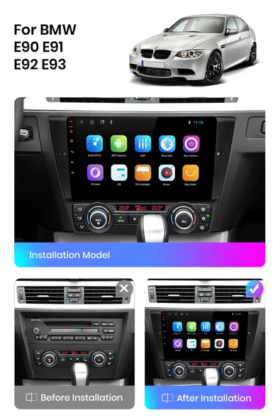 Navigold BMW E90-91-92-93 2004-2012 MULTİMEDYA NAVİGASYON USB KAMERA CARPLAYER
