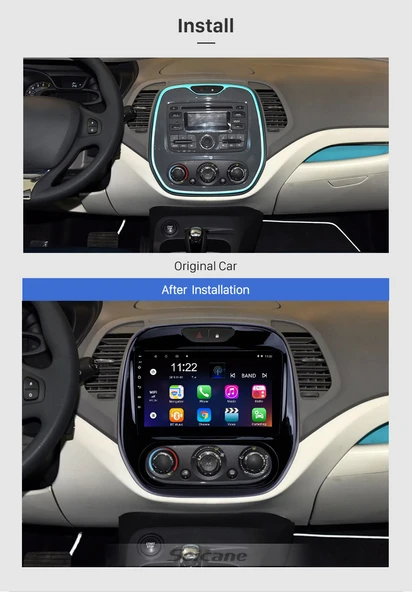 Navigold RENAULT CAPTUR M-A/C 2015+ MULTİMEDYA NAVİGASYON USB KAMERA CARPLAYER - Resim 2