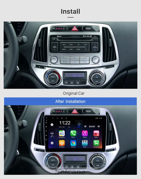 Navixx HYUNDAI İ20 ANALOG/DIGITAL CLIMATE 2008-2012 MULTİMEDYA NAVİGASYON USB KAMERA CARPLAYER - 2