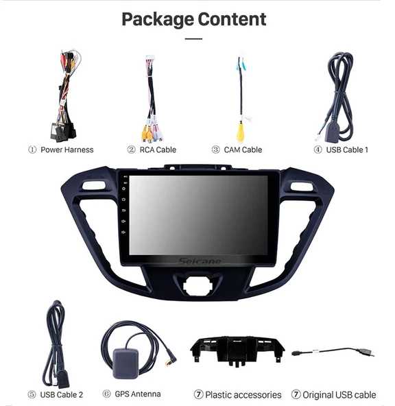 Navixx FORD TRANSİT 2013-2019 MULTİMEDYA NAVİGASYON USB KAMERA CARPLAYER - 3