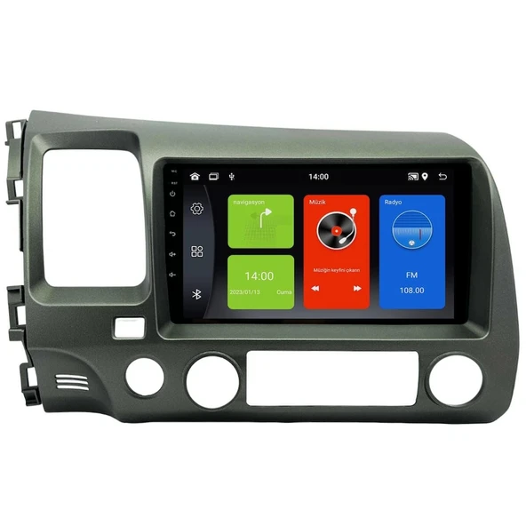 Navixx HONDA CIVIC (FD6) 2006-2012 MULTİMEDYA NAVİGASYON USB KAMERA CARPLAYER ürün görseli