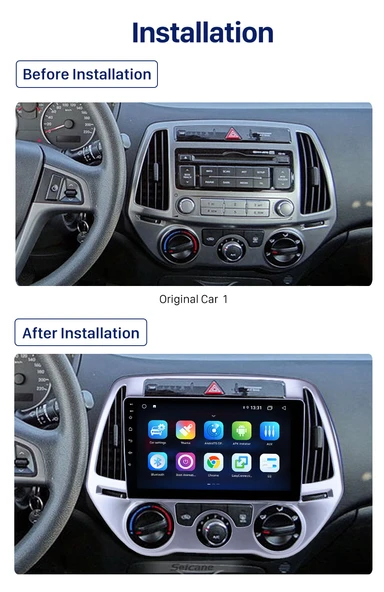 Navixx HYUNDAI İ20 (MANUAL AC) 2008-2012 MULTİMEDYA NAVİGASYON USB KAMERA CARPLAYER - Resim 2