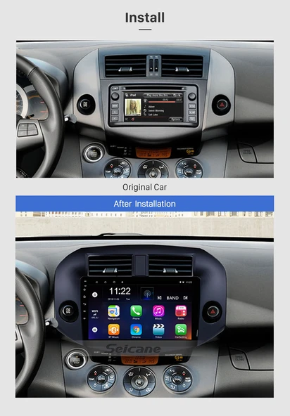 Navixx TOYOTA RAV4 2007-2012 MULTİMEDYA NAVİGASYON USB KAMERA CARPLAYER - Resim 2