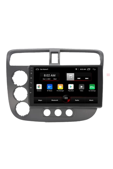 DARWİLL HONDA CIVIC 2005+ MULTİMEDYA NAVİGASYON USB KAMERA CARPLAYER ürün görseli 1