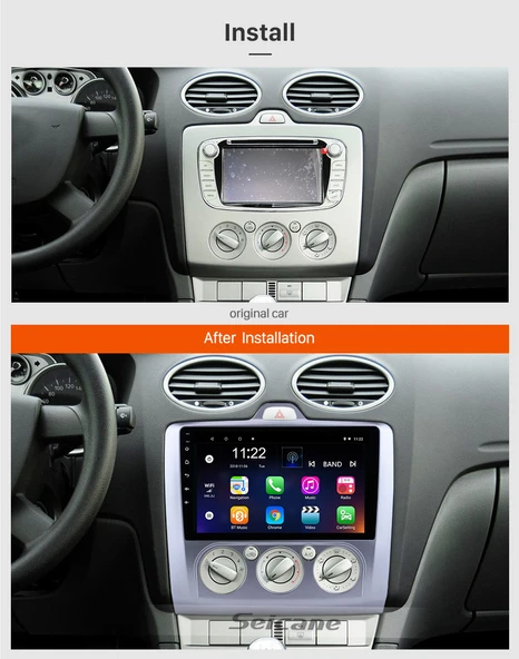 DVNOX FORD FOCUS 2 MANUEL 1999-2008 MULTİMEDYA NAVİGASYON USB KAMERA CARPLAYER - Resim 2
