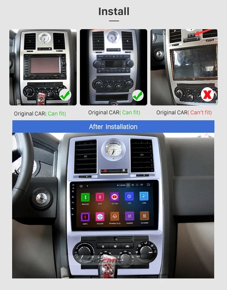 DARWİLL CHRYSLER C300 2005-2007 MULTİMEDYA NAVİGASYON USB KAMERA CARPLAYER - 2