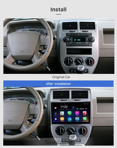 DARWİLL JEEP COMPASS 2007-2009 MULTİMEDYA NAVİGASYON USB KAMERA CARPLAYER - Resim 2