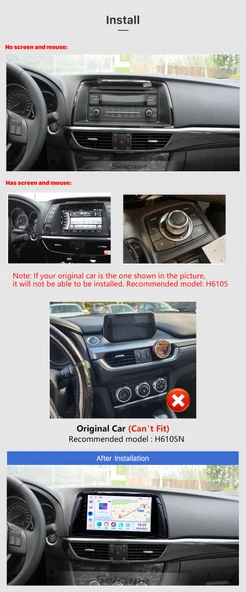 DARWİLL MAZDA 6 2012-2017 MULTİMEDYA NAVİGASYON USB KAMERA CARPLAYER - 3