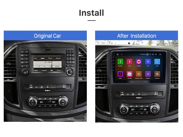 DARWİLL MERCEDES BENZ VITO 2014-2018 MULTİMEDYA NAVİGASYON USB KAMERA CARPLAYER - 2