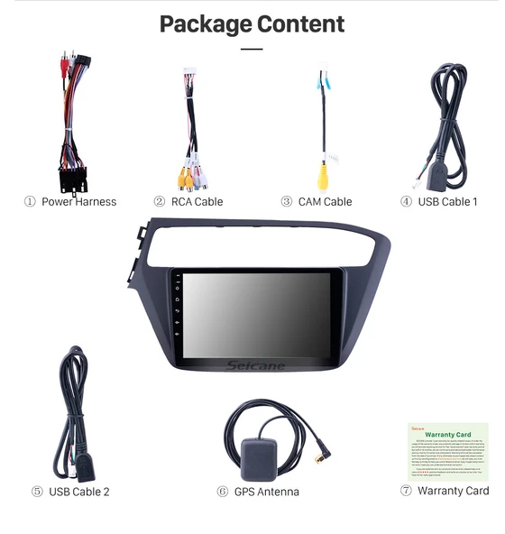 DARWİLL HYUNDAI İ20 2018+ MULTİMEDYA NAVİGASYON USB KAMERA CARPLAYER - 3