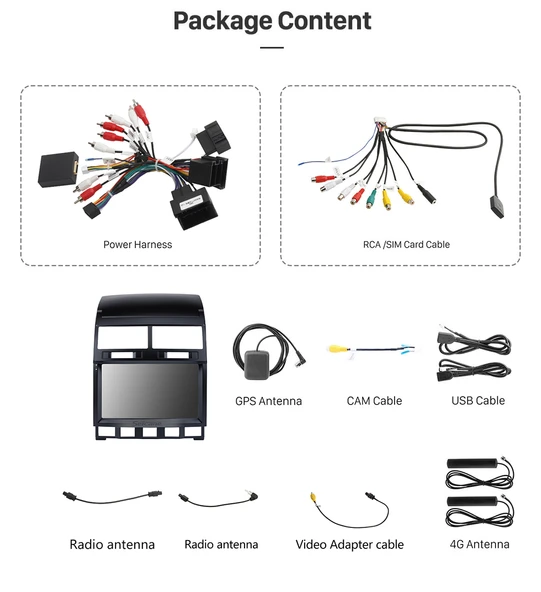 DARWİLL VW TOUAREG 2003-2010 MULTİMEDYA NAVİGASYON USB KAMERA CARPLAYER - Resim 3