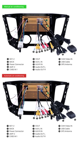 Necvox MITSUBISHI L200 A/C 2015+ MULTİMEDYA NAVİGASYON USB KAMERA CARPLAYER - Resim 4