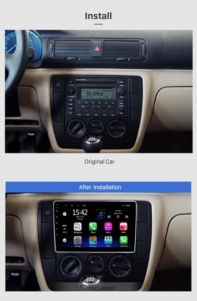 Necvox VW PASSAT B5/B6 2004-2010 MULTİMEDYA NAVİGASYON USB KAMERA CARPLAYER - Resim 2